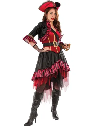 Lady Buccaneer Womens High Seas Pirate Costume