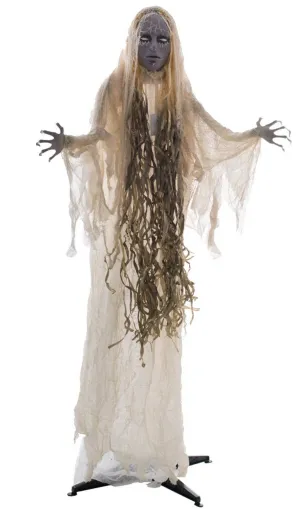 Lady Ghost Standing Haunted Halloween Decoration
