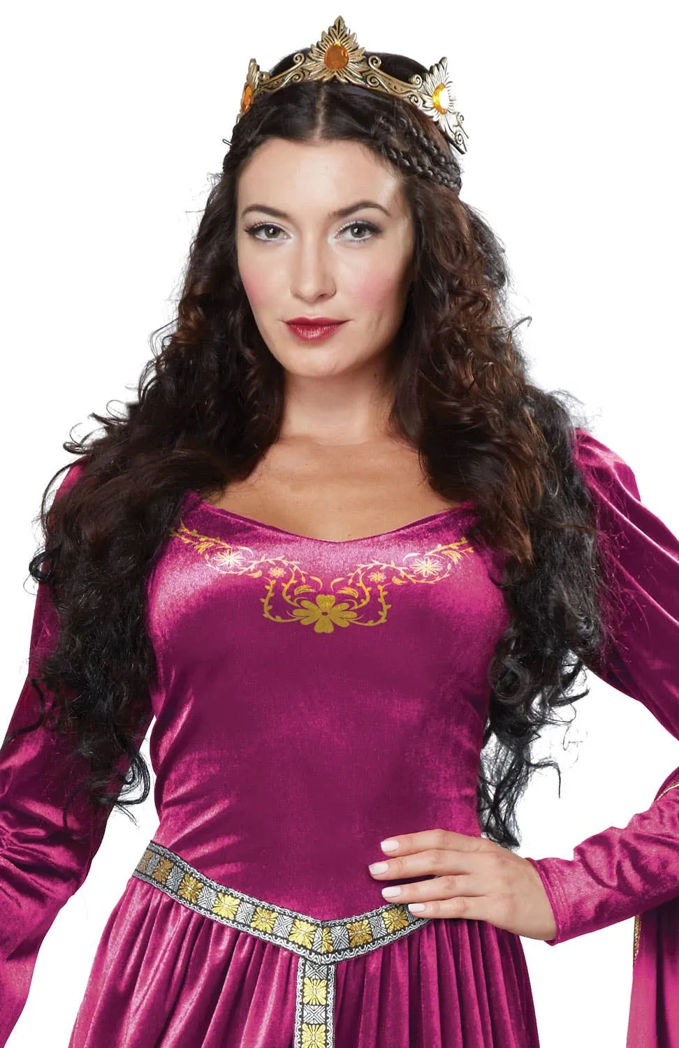 Lady Guinevere Womens Magenta Medieval Costume