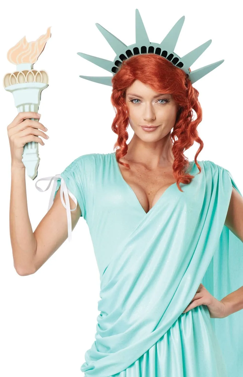Lady Liberty Womens Fancy Dress Costume