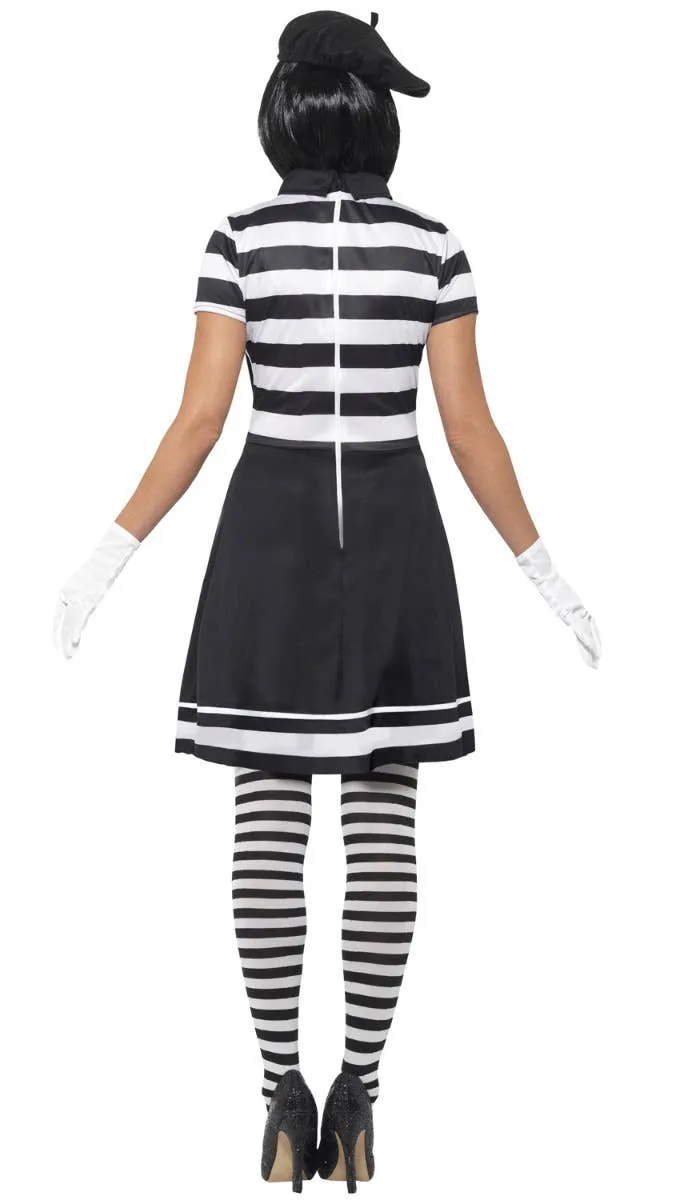 Lady Mime Womens Fancy Dress Costume