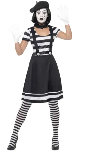 Lady Mime Womens Fancy Dress Costume