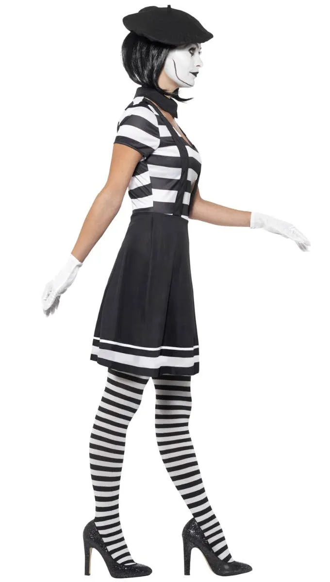 Lady Mime Womens Fancy Dress Costume