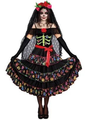 Lady of the Dead Deluxe Womens Sugar Skull Costume