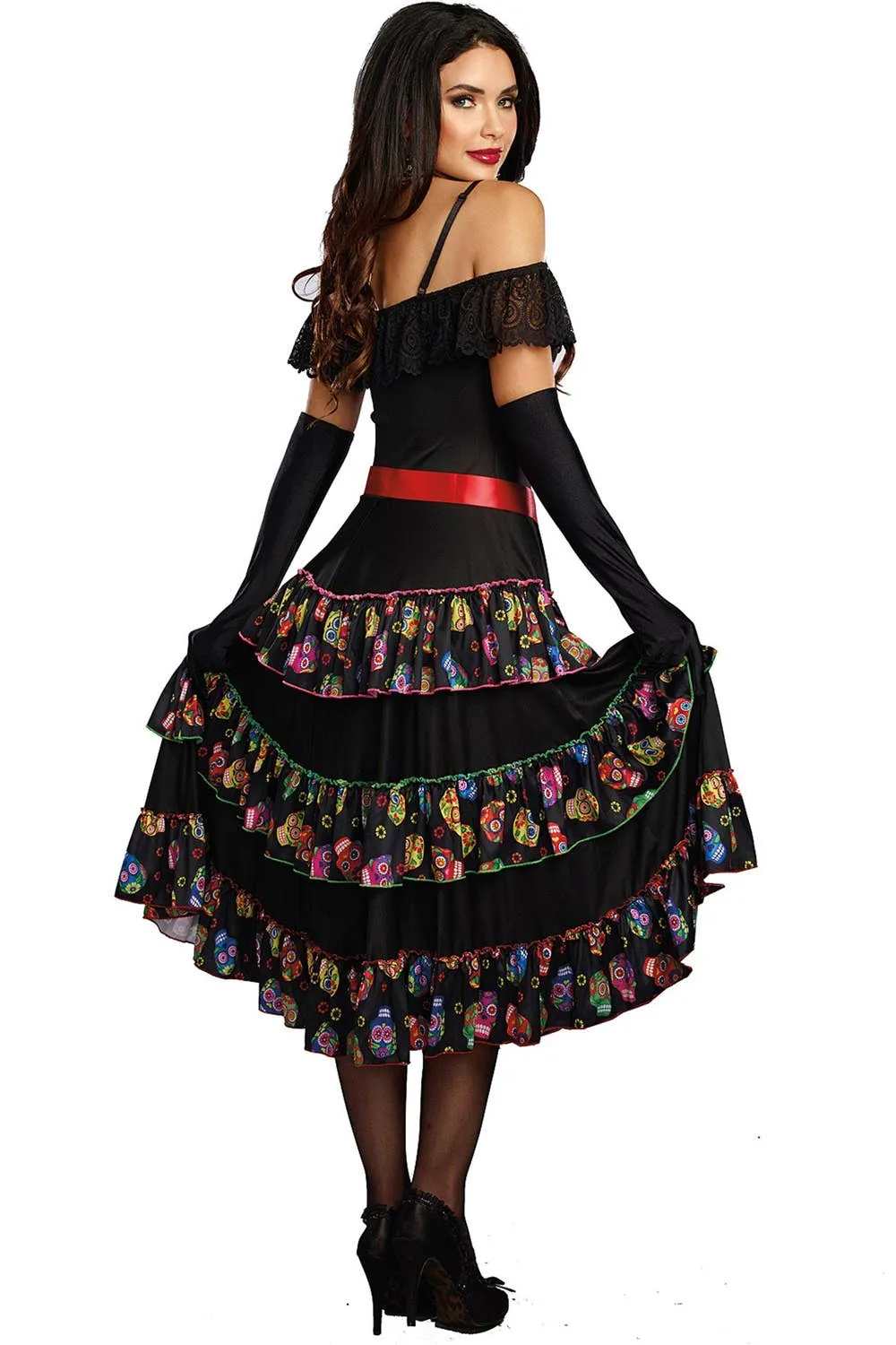 Lady of the Dead Plus Size Womens Sugar Skull Costume