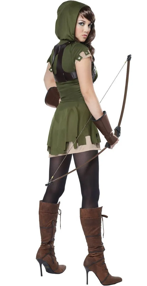 Lady Robin Hood Womens Fancy Dress Costume