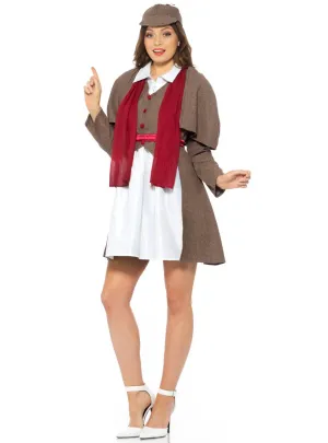 Lady Victorian Detective Womens Sherlock Dress Up Costume