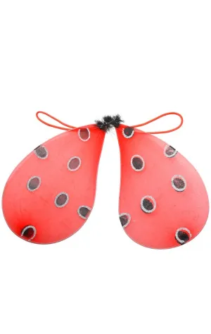 Ladybug Red and Black Costume Wings