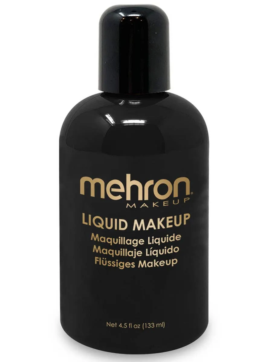 Large 133ml Mehron Black Liquid Makeup