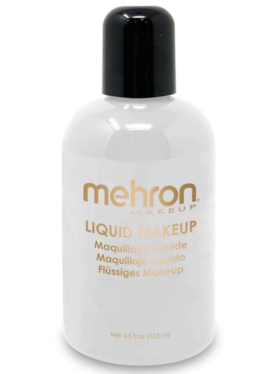 Large 133ml Mehron White Liquid Makeup