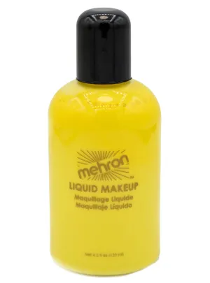Large 133ml Mehron Yellow Liquid Makeup