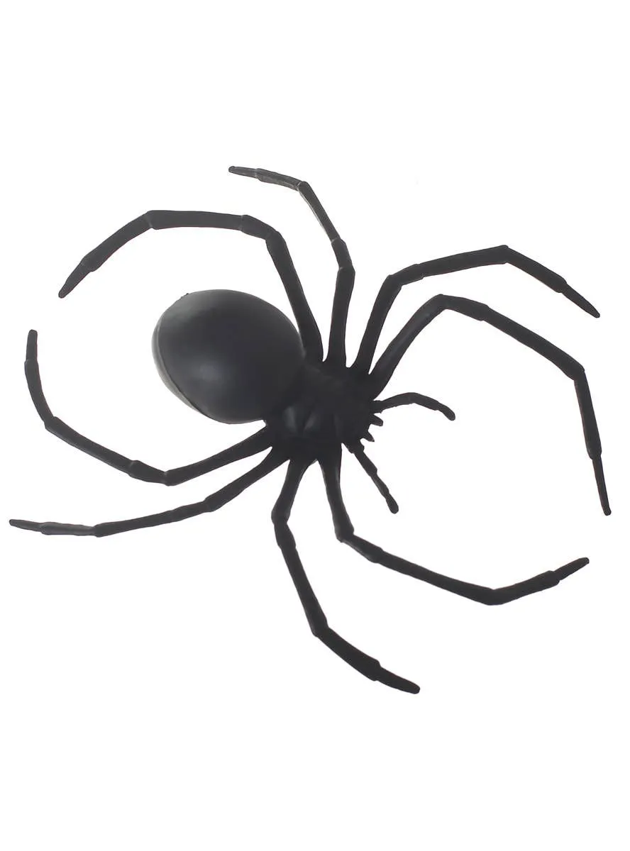 Large 17cm Black Spider Halloween Decoration
