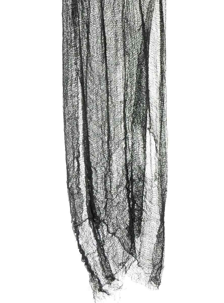 Large 200x120cm Black Netted Gauze Halloween Decoration