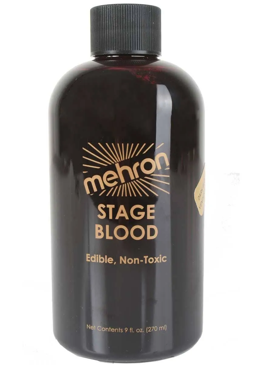 Large 270ml Dark Venous Red Syrup Based Mehron Stage Blood