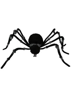 Large 72 Inch Black and Grey Spider Halloween Decoration