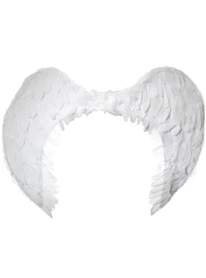 Large 75cm White Ethereal Angel Costume Wings