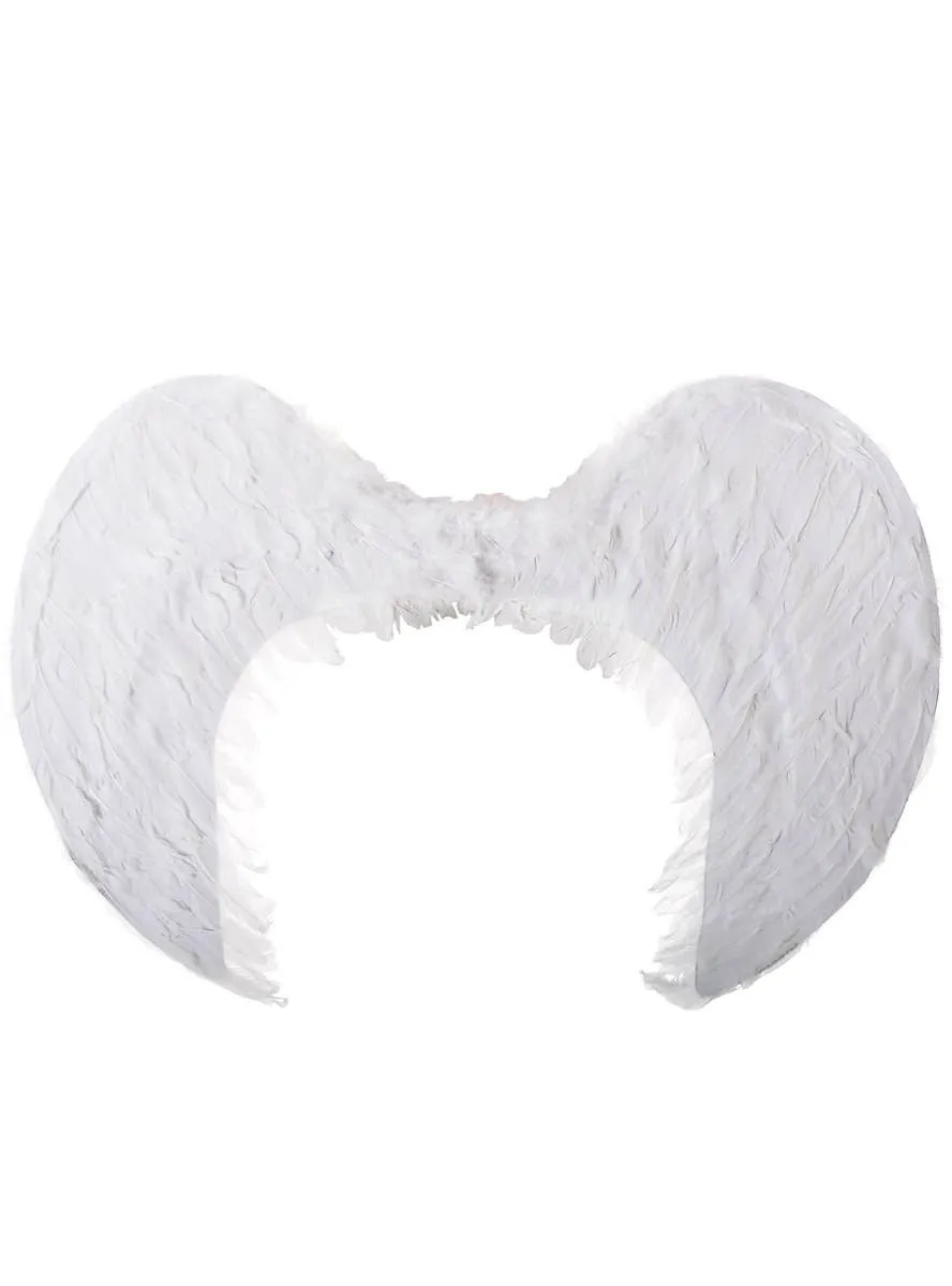 Large 84cm White Feather Holy Angel Wings