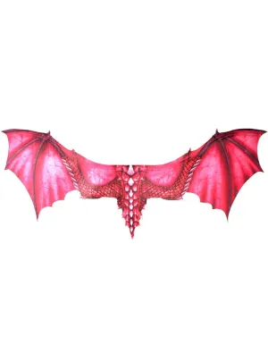 Large 95cm Crimson Red Dragon Costume Wings