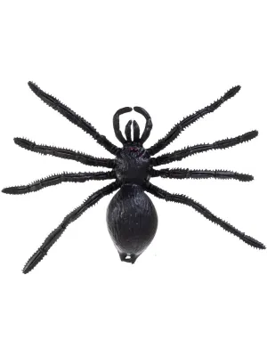 Large Black 20cm Spider Halloween Decoration