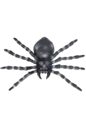 Large Black and Grey Fake Spider Halloween Decoration