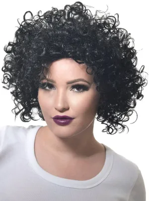 Large Black Unisex Adults Curly Afro Costume Wig
