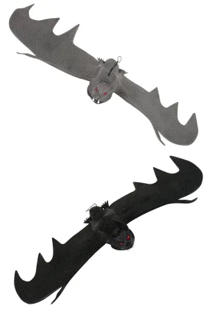 Large Hanging Bat Halloween Decorations - 6 Pack