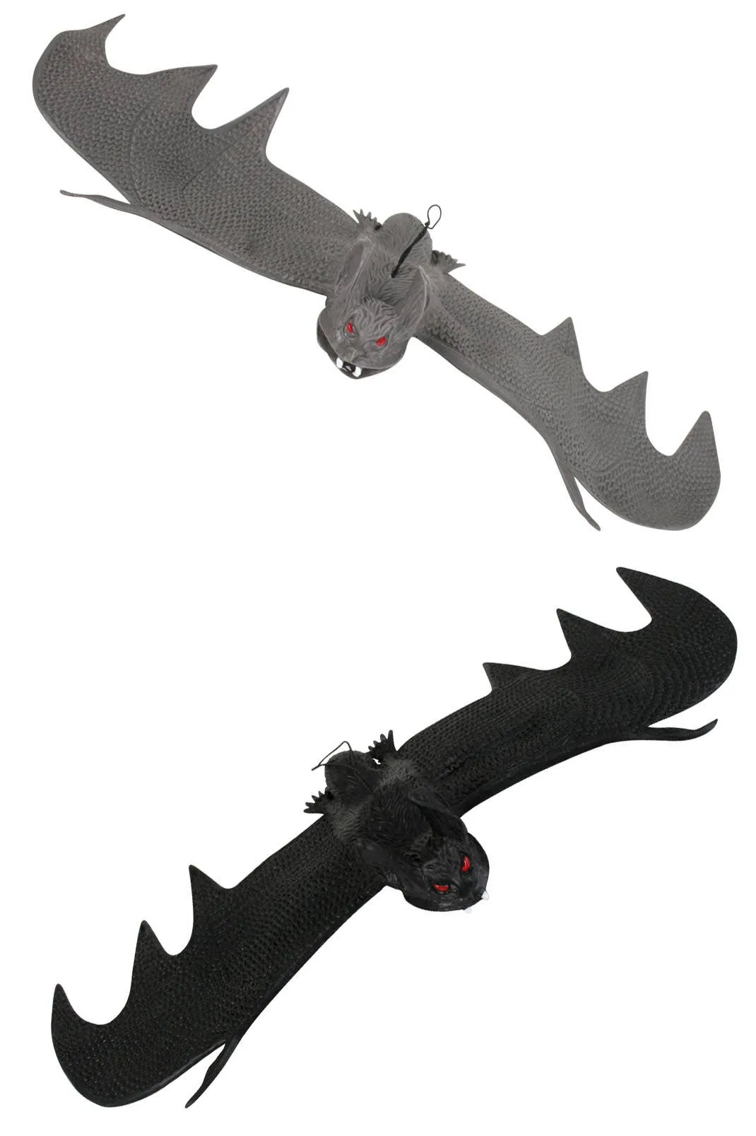 Large Hanging Bat Halloween Decorations - 6 Pack