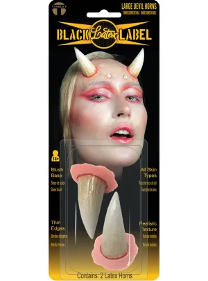 Large Latex Bone Devil Horns Special FX Prosthetic