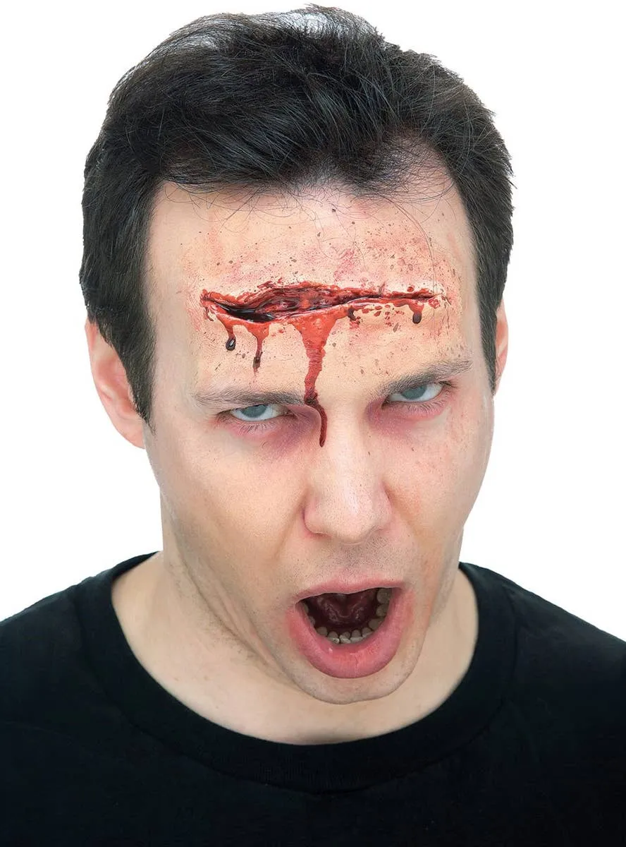 Large Latex Gash Halloween Special FX Prosthetic