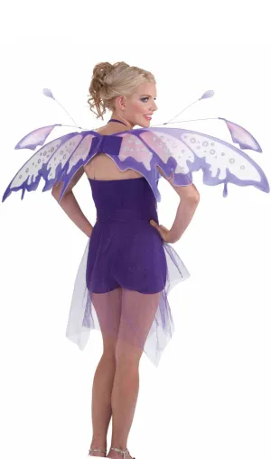 Large Purple Womens Raindrop Fairytale Butterfly Wings