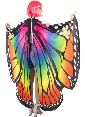 Large Rainbow Butterfly Festival Costume Wings