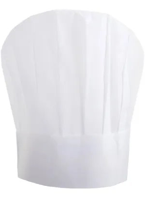 Large White Chef Costume Hat for Adults