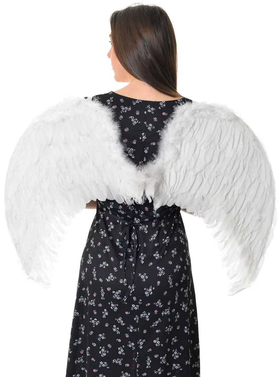 Large White Deluxe Feather Angel Costume Wings