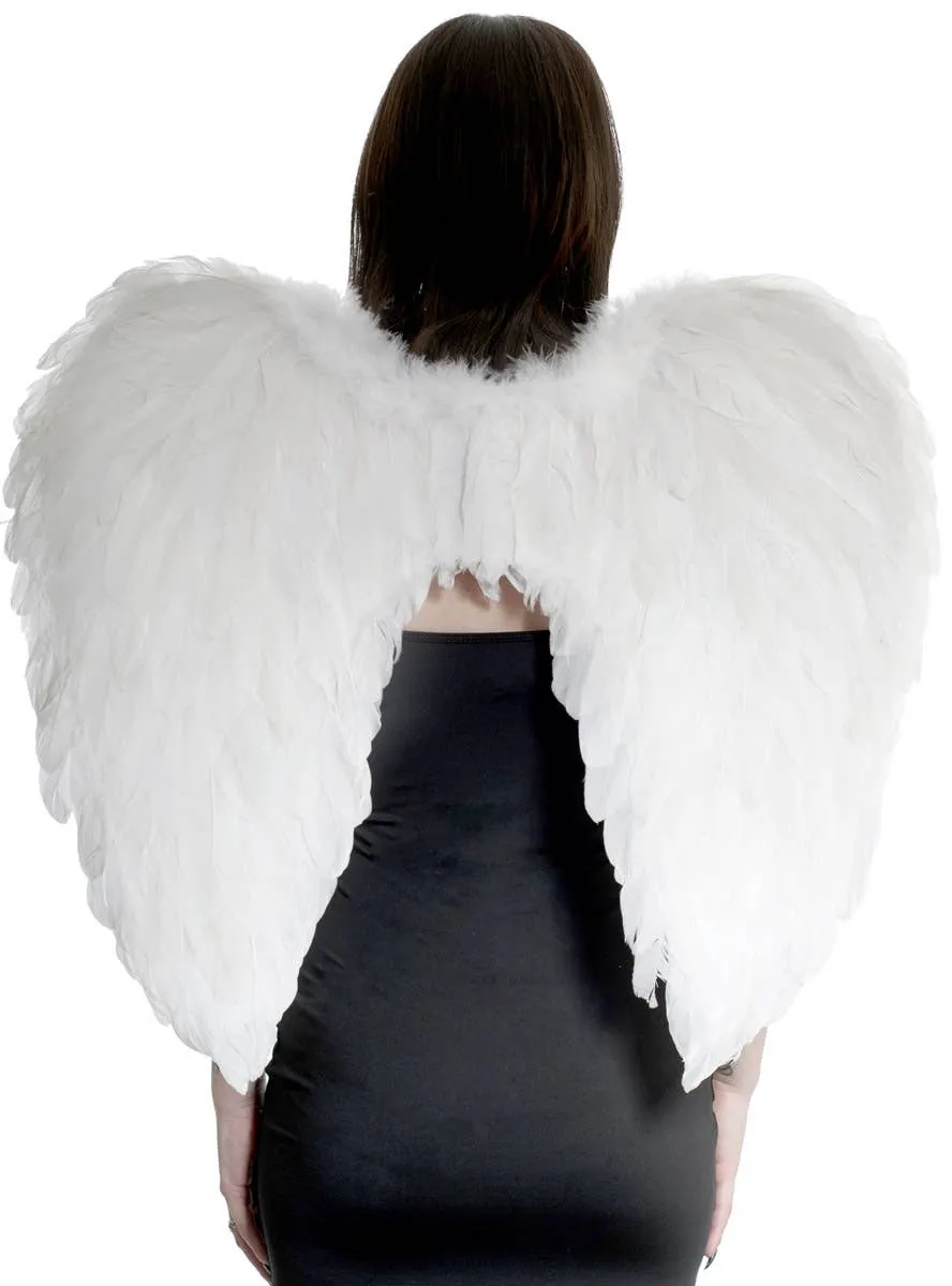 Large White Feather Angel Costume Wings