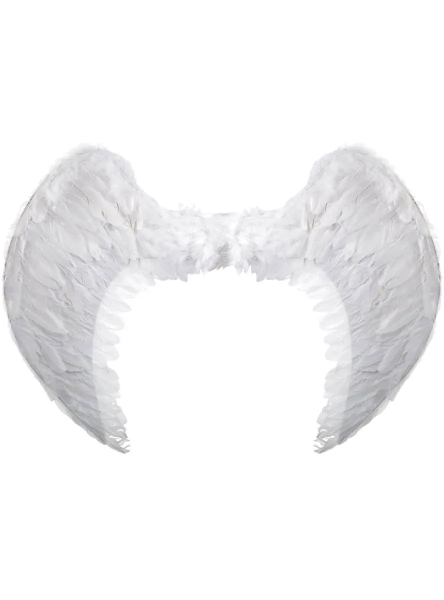 Large White Feather Celestial Angel Costume Wings