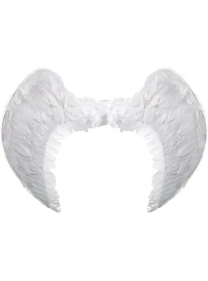 Large White Feather Celestial Angel Costume Wings