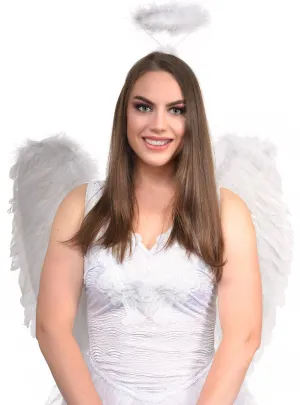 Large White Feather Heavenly Angel Costume Wings