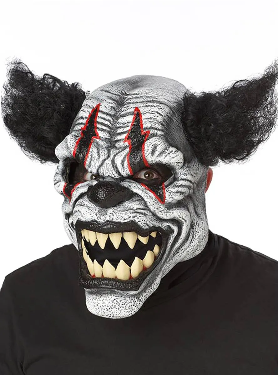 Last Laugh Clown Deluxe Ani-Motion Halloween Costume Mask