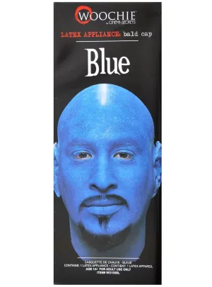 Latex Blue Bald Cap Special FX Prosthetic