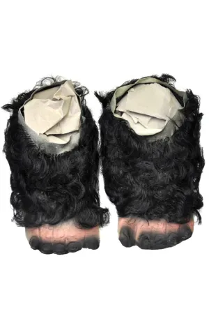 Latex Gorilla Costume Feet with Hair