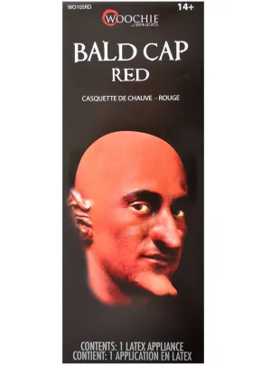 Latex Red Bald Cap Special FX Prosthetic