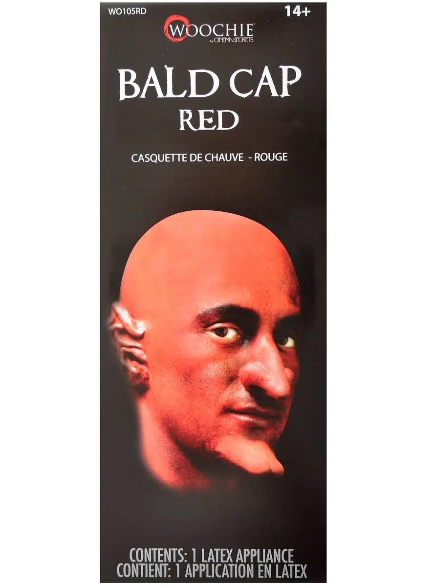 Latex Red Bald Cap Special FX Prosthetic