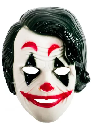 Laughing Clown Villain Costume Mask