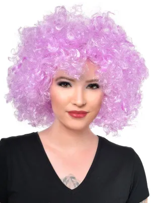 Lavender Purple Adults Large Afro Costume Wig