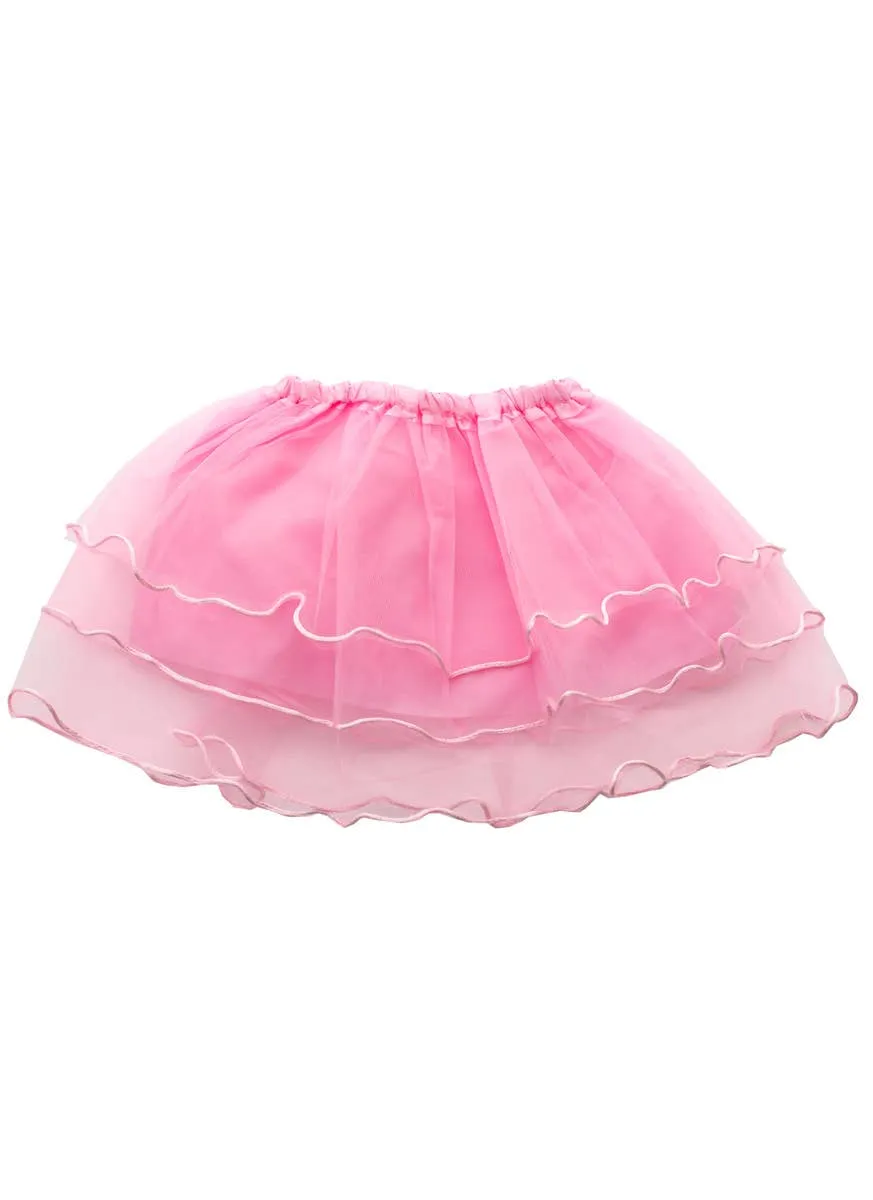 Layered Mesh Girls Pink Frilled Costume Tutu