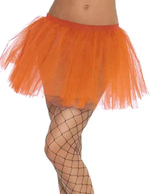 Layered Orange Womens Costume Tutu