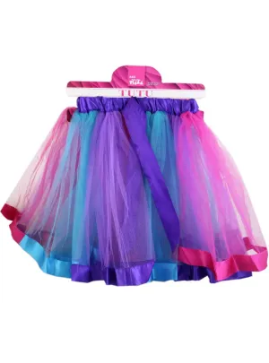 Layered Purple, Pink and Blue Womens Fairy Tutu