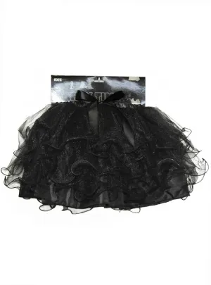 Layered Womens Black Halloween Costume Tutu