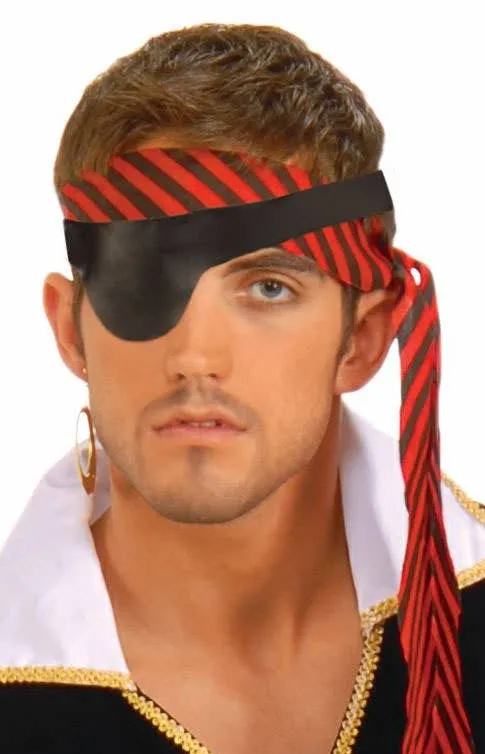 Leather Look Pirate Eye Patch Costume Accessory