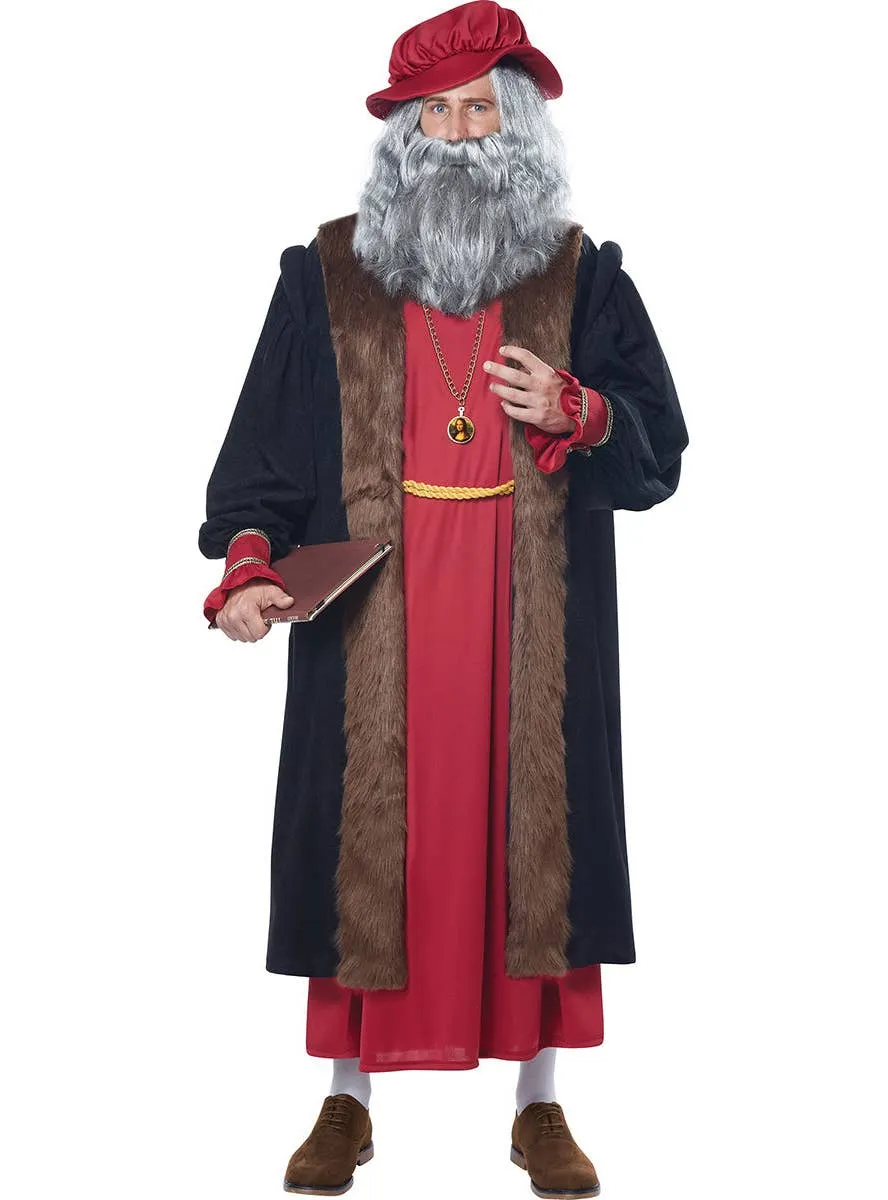 Leonardo Da Vinci Mens Fancy Dress Costume